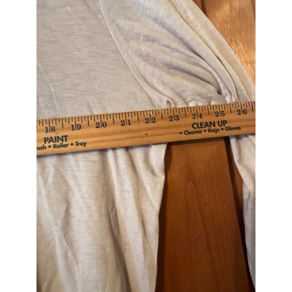Theory Layer Hoodie XL Oatmeal Slub Cotton Pullover Minimalist Haritage Comfort - Picture 4 of 7